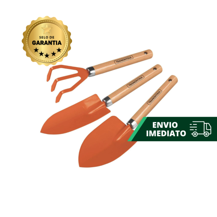 CONJUNTO DE JARDINAGEM TRAMONTINA - 3 PEÇAS