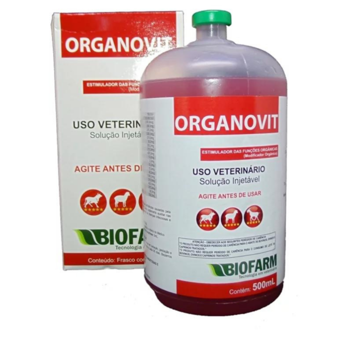 MODIFICADOR ORGANICO ORGANOVIT 500 MLO BIOFARM - Imagem 2