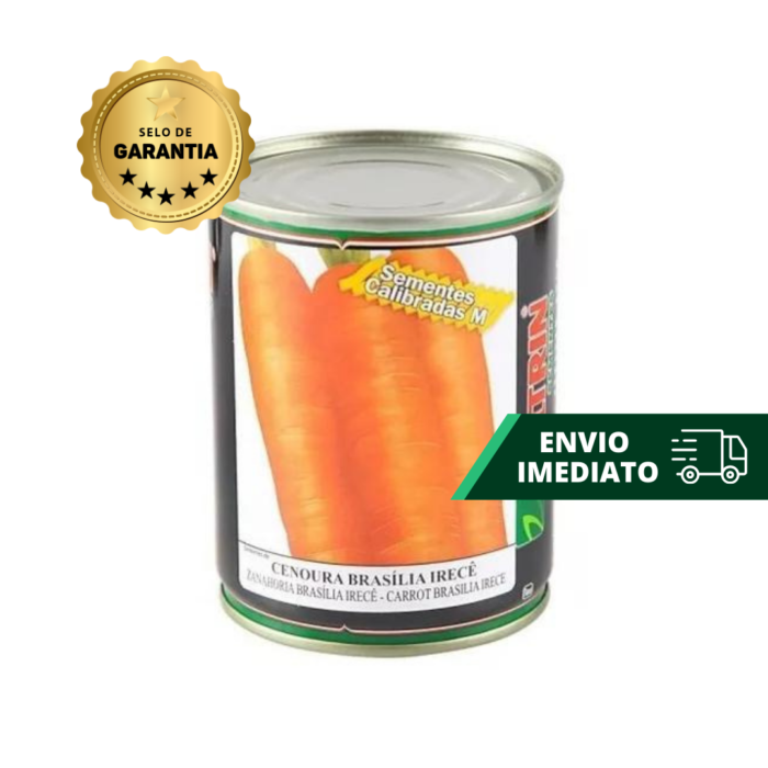 SEMENTE CENOURA BRASILIA IRECE 100 GR LATA FELTRIN - Imagem 4