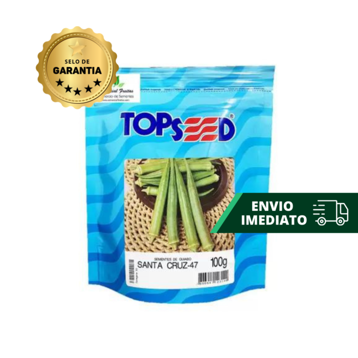 SEMENTE QUIABO STA CRUZ-47 100 GR TOPSEED - Imagem 3