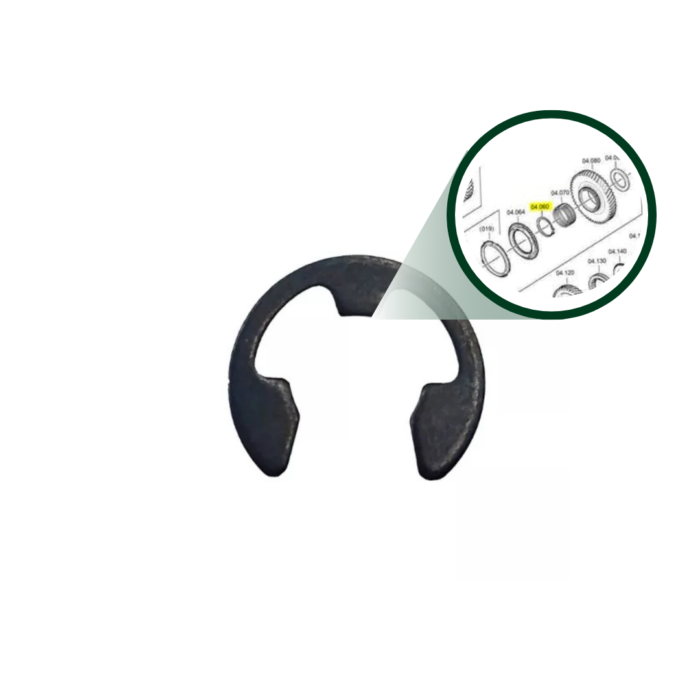 Anel Retencao Coroa Para Motosserra Stihl 025 034 036 066 170 180 190 210 250 360 Código 162 - Imagem 4