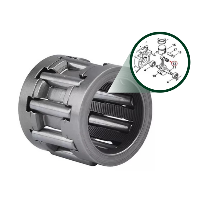 Gaiola De Agulha Do Pistão Para Roçadeira Stihl FS 160 220 280 E Motosserra 034 036 360 390 Compatível Argon Código 18 - Imagem 2