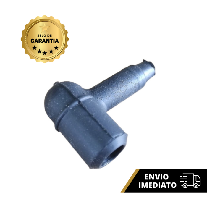 Cachimbo De Vela Universal Preto Para Motosserras E Roçadeiras Alta Resistência Fácil Instalação