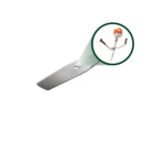 Faca 2 Pontas 350x20x2,0mm Polida Para Roçadeira Marca Colima
