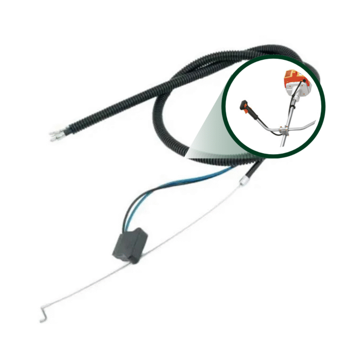 Cabo Acelerador Com Chicote Para Roçadeira Stihl FS-160 220 280 Modelo Novo Alta Flexibilidade - Imagem 3