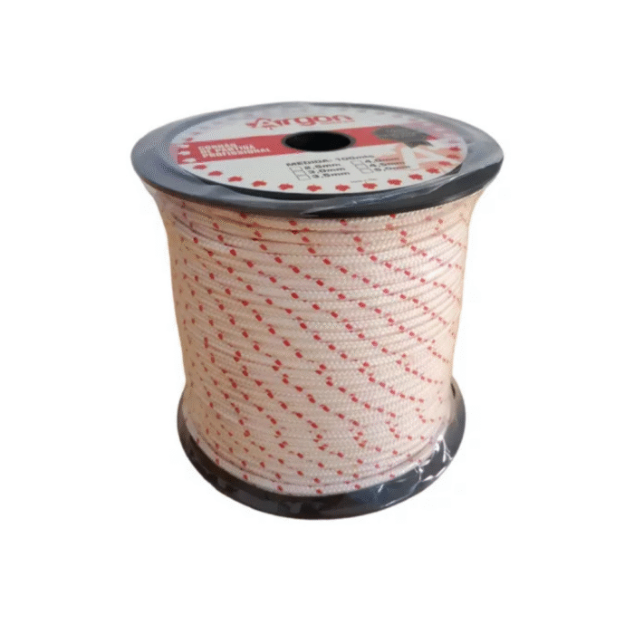 Cordão De Partida 4,0mm Bobina 100 Metros Marca Argon Alta Resistência E Flexibilidade Ideal Para Motosserras E Roçadeir - Imagem 3