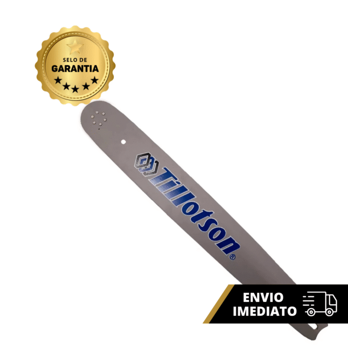 Sabre Para Motosserra 20 Polegadas 50cm 3/8 1,5mm 34 Dentes Ponta Rolante Marca Tillotson