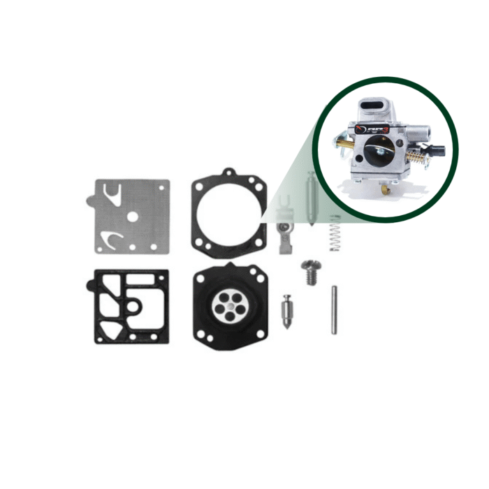 Reparo Carburador Modelo Zama Com Kit Agulha Para Motosserra Stihl 661 651 Peça Compatível Marca Argon Código 147 - Imagem 4