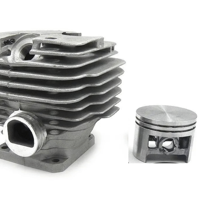 Cilindro Com Pistão 52mm Para Motosserra Stihl 381 Kit Completo Com Anéis E Pino Marca Rossel Código 268 - Imagem 2