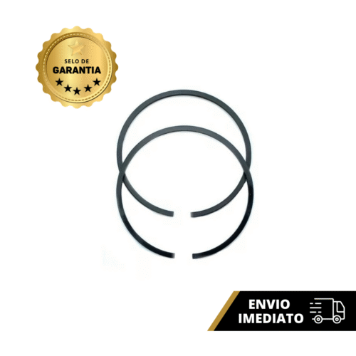 Anel De Compressão 43mm Para Motosserra 45cc Jogo Completo Peça De Reposição Compatível Marca Argon