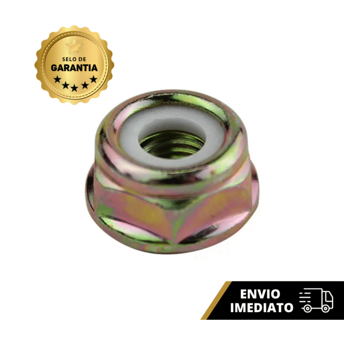 Porca De Transmissão Flangeada M10x1,25 Para Roçadeira Husqvarna 226 Tu26 Tu43 S430 Importada Marca Argon Código 40 - Image 4