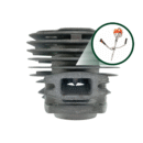 Cilindro Completo 45mm Para Motosserra 52cc Compatível Rossel Alta Multimarcas Toyama Garthen Vulcan Tekna