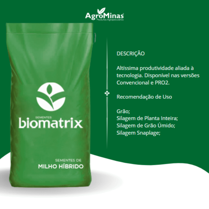 SEMENTES DE MILHO 709 PRO 2 HÍBRIDO BIOMATRIX - 10 KG - Imagem 4