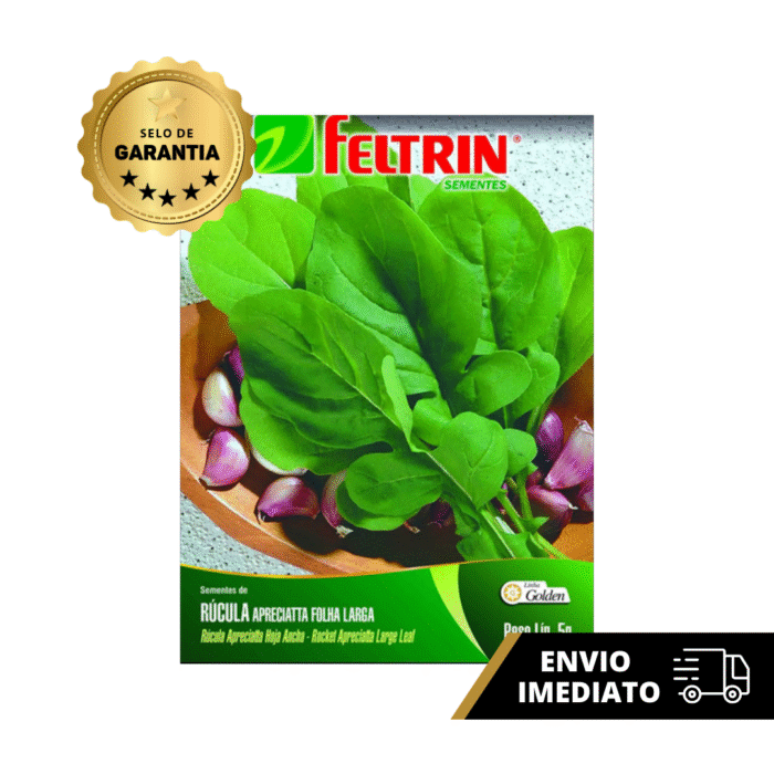 SEMENTE RUCULA APRECIATTA F. LARGA 50G FELTRIN
